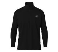 T-shirt New Balance Athletics Heat Grid Half Zip à manches longues gris foncé noir - L