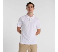New Balance Cotton Pique Short Sleeve Polo Blanc L Homme