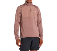 New Balance - T-shirt manches longues chaud et respirant - Athletics Heat Grid 1/2 Zip Green pour Homme - Taille S - Vert Vert S
