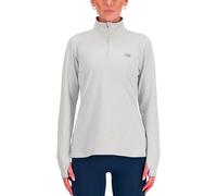 New Balance - T-shirt manches longues de trail running - Sport Essentials Space Dye 1/4 Ash Heather pour Femme - Taille M - Gris Gris M
