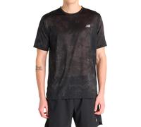 New Balance - T-shirt respirant de trail running - Athletics Printed T-Shirt Castlerock pour Homme - Taille S - Noir Noir S
