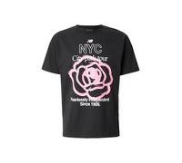 new balance T-Shirt rose / noir / blanc, Taille M