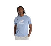 New Balance T-shirt Sport Essentials Logo Homme, Bleu glouton, Taille S
