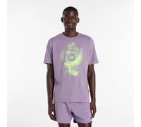 New Balance Homme Vortex Performance T-Shirt en Mauve, Polyester, Taille XL
