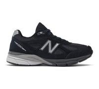 New Balance Unisexe Made in USA 990v4 Core en Noir/Gris/Blanc, Cuir, Taille 45.5