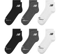 New Balance Unisex Everyday Quarter Socks 6-Pack pâle L (FR 46-48)