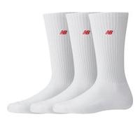 New Balance Unisex Nb Patch Logo Crew 3 Pairs White Taille: M | Chaussettes de sport Outlet | Unisex | Blanche