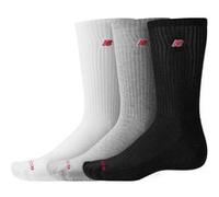 New Balance Unisex Patch Logo Crew 3 Pack White Multi Taille: M | Chaussettes de sport Outlet | Unisex | Blanche