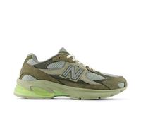New Balance Unisexe 2010 en Green/Grey, Cuir, Taille 38.5