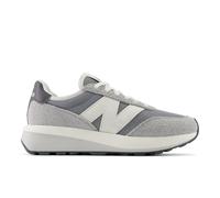 New Balance Unisexe 370 en Gris/Blanc, Suède/Mesh, Taille 39.5 Large