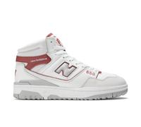 New Balance Unisexe 650 en Blanc/Rouge/Beige, Cuir, Taille 39.5 Large