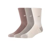 New Balance Unisexe Active Premium Crew 3 Pack en Beige/Marron, Polyester, Taille XL
