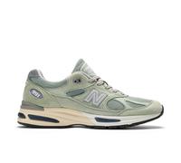 New Balance Unisexe Made in UK 991v2 en Green/Grey, Suède/Mesh, Taille 38.5