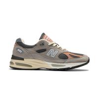 New Balance Unisexe Made in UK 991v2 en Grey/Brown, Suède/Mesh, Taille 42.5