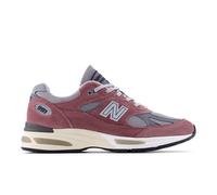 New Balance Unisexe Made in UK 991V2 en Rose/Gris, Suède/Mesh, Taille 43