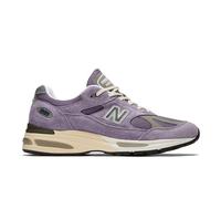 New Balance Unisexe Made in UK 991v2 Grounded pastels en Mauve/Gris/Bleu, Suède/Mesh, Taille 38 Large