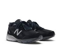 New Balance Unisexe Made in USA 990v4 Core en Noir/Gris/Blanc, Cuir, Taille 39.5 Large