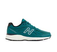 New Balance Unisexe Made in USA 990v4 en Vert/Blanc, Cuir, Taille 45 Large
