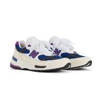 New Balance Unisexe Made in USA 992 en Blanc/Bleu/Rose, Suède/Mesh, Taille 40