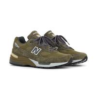 New Balance Unisexe Made in USA 992 en Vert/Gris, Suède/Mesh, Taille 38 Large