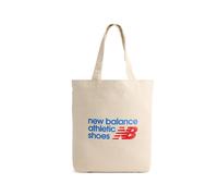 New Balance Unisexe NB Graphic Tote en Blanc/Rouge, Coton, Taille OSZ