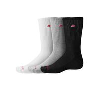 New Balance Unisexe Patch Logo Crew 3 Pack en Blanc, Coton, Taille XL