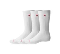 New Balance Unisexe Patch Logo Crew 3 Pack en Blanc, Coton, Taille XL