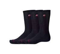 New Balance Unisexe Patch Logo Crew 3 Pack en Noir, Coton, Taille L