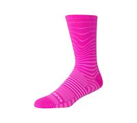 New Balance Unisexe Pro Run Crew Socks 1 Pair en Rose/Blanc, Nylon, Taille L