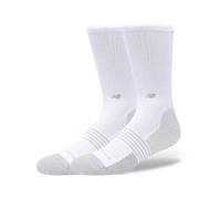 New Balance Unisexe Pro Training Cushion Crew Socks 2 Pack en Blanc, Nylon, Taille M