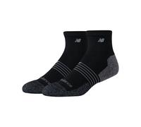 New Balance Unisexe Pro Training Cushion QTR Socks 2 Pack en Noir, Nylon, Taille XL