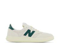 New Balance Unisexe T500 en Blanc/Vert/Beige, Cuir, Taille 38