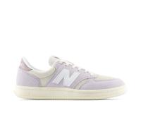 New Balance Unisexe T500 en Gris/Beige/Mauve/Blanc, Suède/Mesh, Taille 37.5 Large