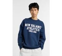 New Balance Varsity French Terry Graphic Navy Taille: L | Pulls Outlet | Homme | Bleu