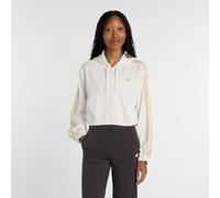 New Balance Femme Interlock Full Zip en Blanc/Noir, Poly Knit, Taille S