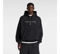 new balance Veste de survêtement 'Trackside' gris foncé / noir, Taille L