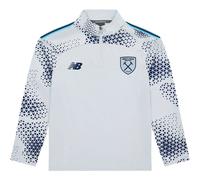 New Balance West Ham United Training Haut Jr Gris/Bleu 158-170 YXL