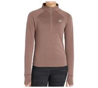 New Balance - Women's Athletics Heat Grid 1/2 Zip - Haut à manches longues - XL - earth shadow