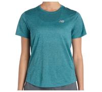 New Balance T-shirt Athletics femme fonctionnel manches courtes bleu pétrole L