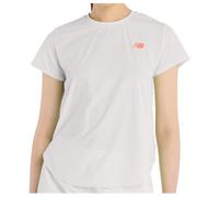 T-shirt New Balance Race Day Ultra Light manches courtes blanc pur rose femme - XS