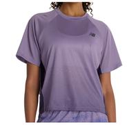 New Balance - Women's Viz-Tech Run T-Shirt - T-shirt de running - M - candied violet