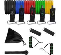 New Bands Set With Handles For Workout-Resistance Elastic Set For Gym,Home Fitness,Pilates