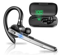 New Bee Oreillette Bluetooth sans Fil, 72Hs de Temps de Lecture | V5.1 Kit Main Libre Bluetooth avec Dual Mic Oreillette Bluetooth CVC8.0 Casques Bluetooth Mono Écouteur pour Affaires/Bureau