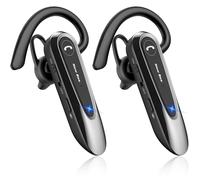 New Bee Oreillette Bluetooth sans Fil avec Dual Mic V5.0, 2 pcs