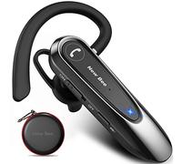 New Bee Oreillette Bluetooth sans Fil avec Dual Mic V5.0 | Main Libre 20H de Temps de Conversation, Mic Mute, Connexion de Deux Appareils,pour iPhone, Android et PC
