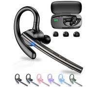 New Bee Oreillette Bluetooth sans Fil Double Mic ENC Cancellation | kit Main Libre bluetooth V5.1 12 Hrs D'autonomie en Conversation Continue, Pour La Conduite, Pour Le Bureau