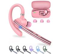 New Bee Oreillette Bluetooth sans Fil Double Mic ENC Cancellation | kit Main Libre bluetooth V5.1 12 Hrs D'autonomie en Conversation Continue, Pour La Conduite, Pour Le Bureau