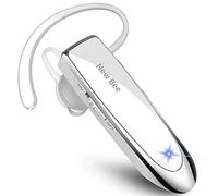 New Bee Oreillette Bluetooth V5.0 Main Libre avec Technologie de Capture de Voix Claire - Kit Invisible pour iPhone, Samsung, Huawei, Sony et Plus