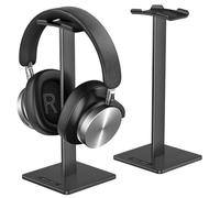 New Bee Support Universel pour écouteurs Over Sennheiser, Sony, Audio-Technica, Bose, AKG, Casque de Jeu et Affichage, Aluminium + TPU + ABS, Noir