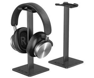 New Bee Support Universel pour écouteurs Over Sennheiser, Sony, Audio-Technica, Bose, Shure, AKG, Casque de Jeu et Affichage, Aluminium + TPU + ABS, Noir